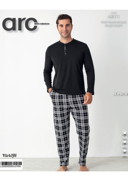 65211 Battal Süprem Erkek Pijama Takım