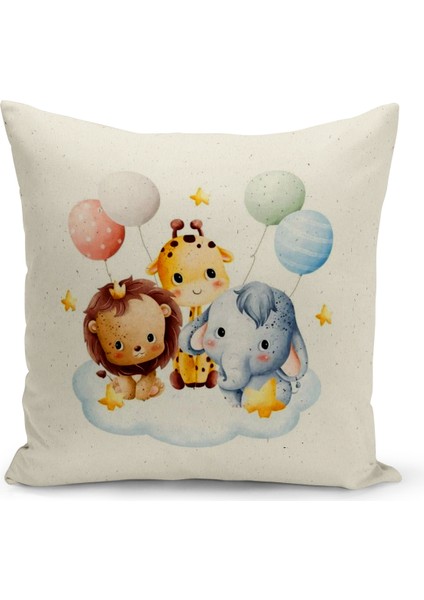 4'lü Kırlent Kılıf Seti Çocuk Bebek Odası Dijital Baskılı fırsatları