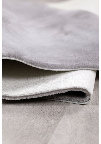 Açık Gri Cloudy Post Peluş Halı Kaymaz Taban Yumuşacık Yolluk Modern Halı fiyatları