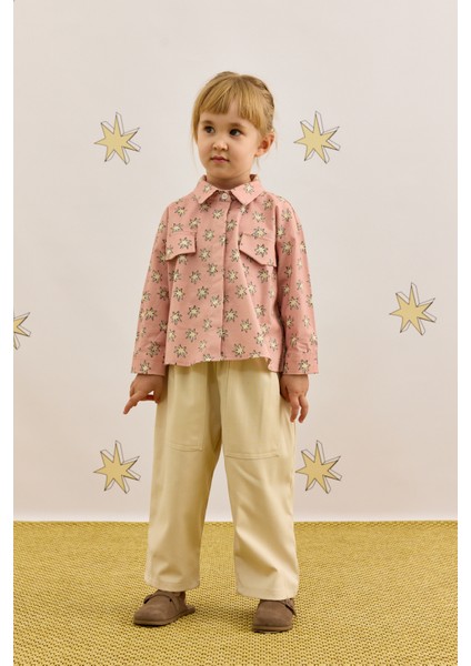 Yıldız Desen Gömlek Pembe