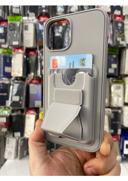 Samsung S24 Ultra Uyumlu Kartlıklı Standlı Kılıf