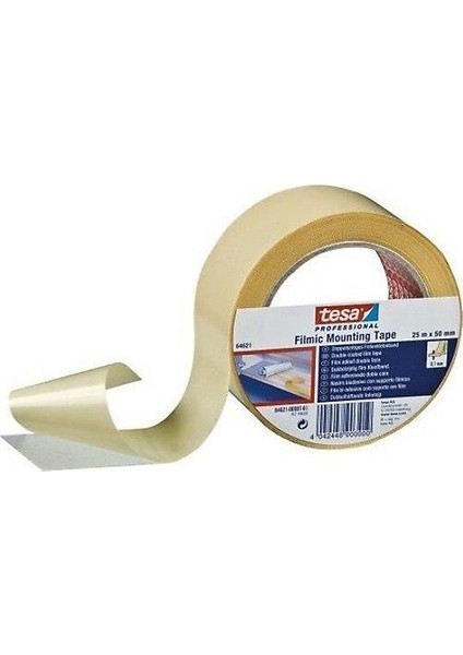 Tesa Çift Taraflı Bant Filmik Şeffaf 25X50 mt 64621-00069-00