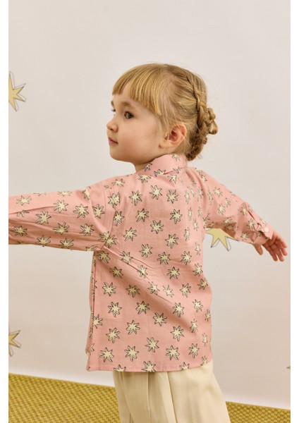 Yıldız Desen Gömlek Pembe indirimleri