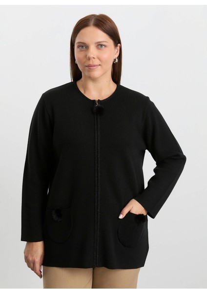 Siyah Kadın Hırka 25KSL4161