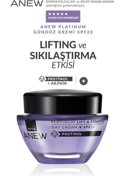 Anew Platinum Gündüz Kremi SPF20 + Gece Kremi + Lifting Serum 3lü Set fiyatları