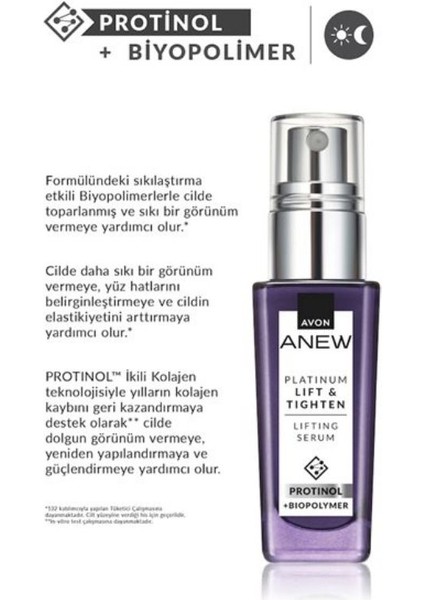 Anew Platinum Gündüz Kremi SPF20 + Gece Kremi + Lifting Serum 3lü Set fırsatları