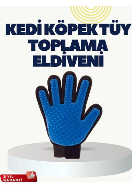 Buğz Yumuşak Silikonlu Kedi ve Köpek Tüy Toplama Eldiveni – Masaj Etkili Tüy Dökülme Önleyici