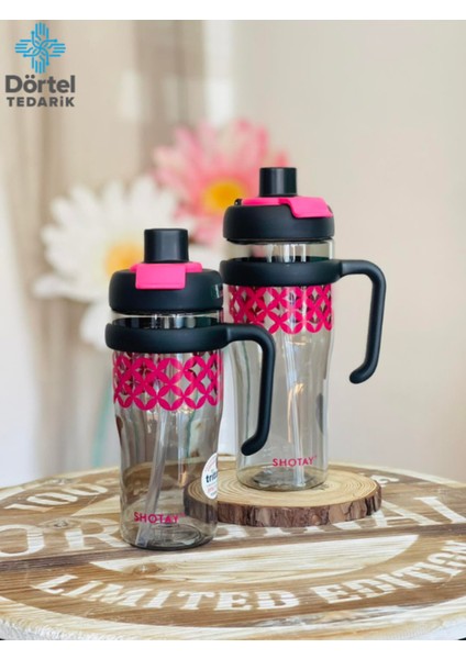 H2O Tritan Saplı Pipetli Matara 1250 ml