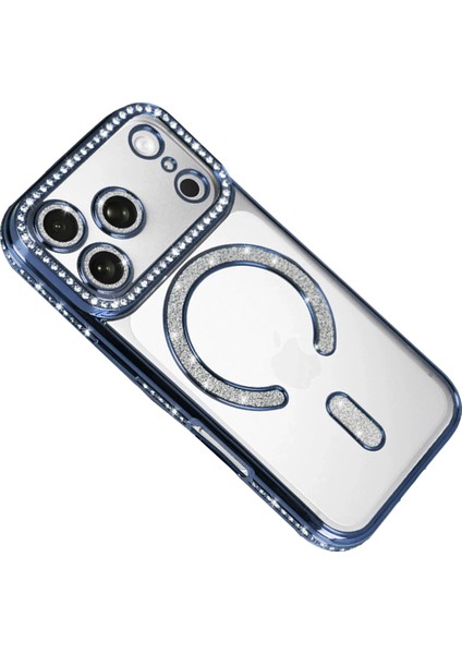 Nrzsnt Newface Apple Iphone 17 Pro Joke Simli Magneticsafe Kılıf - Mavi modelleri