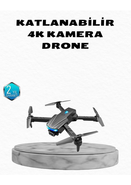 Buğz 4K Kamera Özellikli Katlanabilir Drone Wi-Fi ve Yükseklik Sabitlemeli
