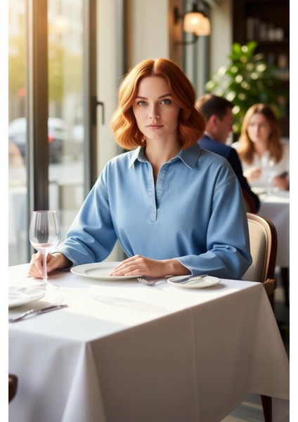 Kadın Oversize Bol Kesim Denim Gömlek Bağlama Detaylı Şehir Stili Konforlu ve Modern Giyim Seçeneği fiyatları