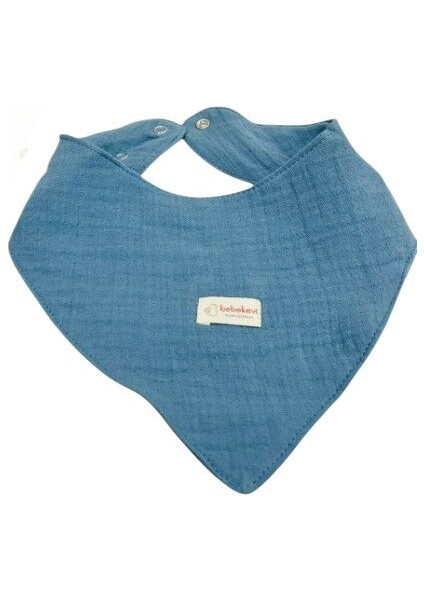 BEVI1371 Unisex Bebek 2 Katlı Müslin Fular Önlük