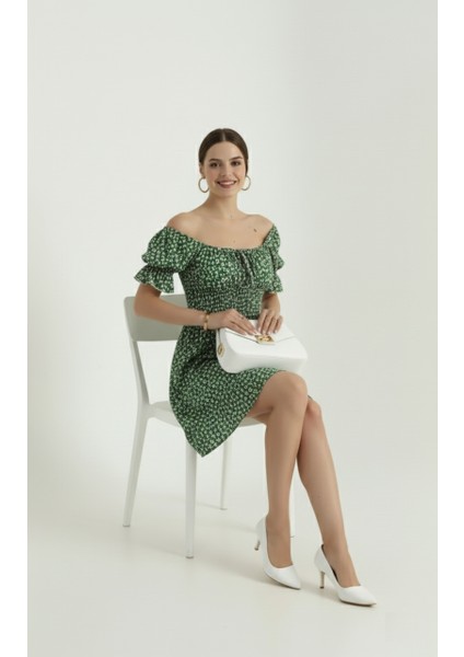 Çiçek Desenli Gipeli Elbise fiyatları