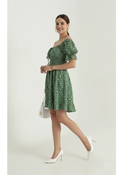 Çiçek Desenli Gipeli Elbise modelleri