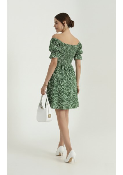 Çiçek Desenli Gipeli Elbise fırsatları