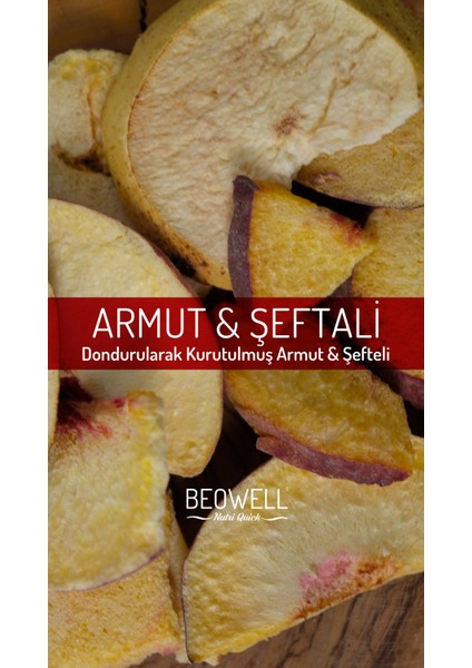 Nutri Quick – Freeze Dried Dondurularak Kurutulmuş Armut & Şeftali modelleri