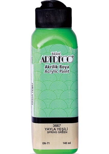 Artdeco Akrilik Boya 140 ml Yayla Yeşili 070R-3667 modelleri