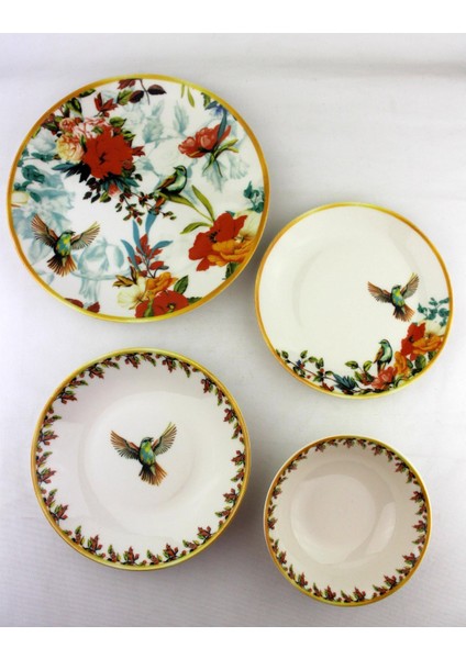 24 Parça 6 Kişilik Porselen Yemek Takımı