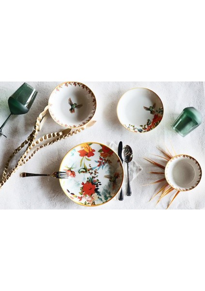 24 Parça 6 Kişilik Porselen Yemek Takımı fırsatları