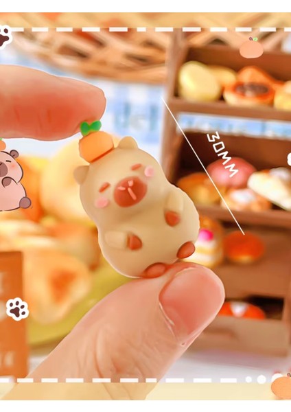 Capybara Kapibara Hem Kalem Başlığı Hem Silgi Ikisi Bir Arada Silgi ve Kalem Süsü (3’lü Set) modelleri