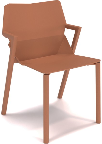 Hoka Plastik Sandalye - Turuncu Plastik Sandalye - Sağlam ve Hafif Bahçe Sandalyesi