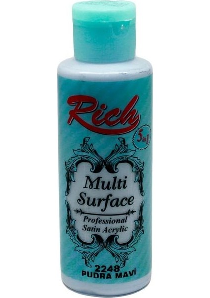 Rich Akrilik Boya Multi Surface 120 cc Pudra Mavi 2248