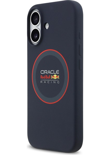 iPhone 17 Uyumlu Kılıf Redbull Lisanslı M-Safeli Kırmızı Halka ve Logo Silikon Kapak Lacivert fiyatları