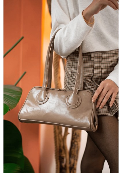 Uzun Saplı Baget Kadın Çanta Vintage El ve Omuz Kadın Çantası