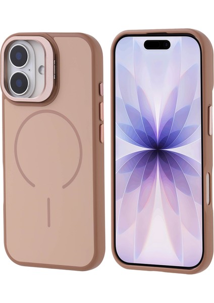 Apple iPhone 17 Uyumlu Kamera Standlı Magsafe Sarj Özellikli Kılıf