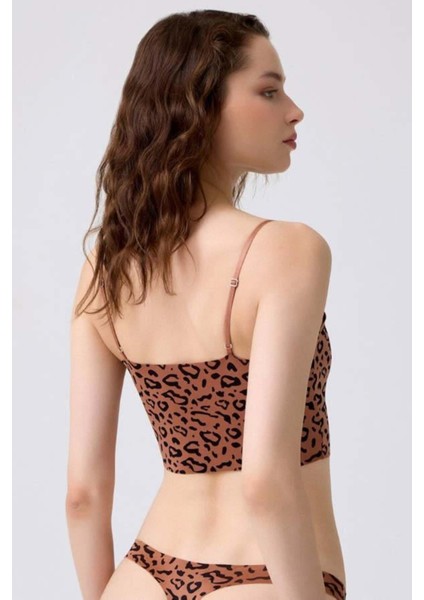 Desenli Lazer Kesim Ayarlanabilir Ince Askılı Crop Büstiyer 3'lü Paket-2 fiyatları