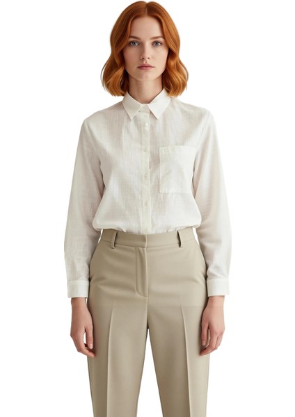 Kadın Geniş Kalıp Dokuma Gömlek Fonksiyonel Dayanıklı Kaliteli Konforlu Estetik Premium Şık fırsatları