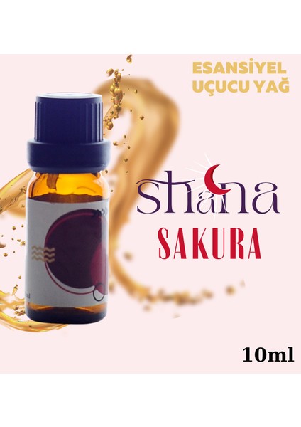 Sakura Esansiyel Uçucu Yağ, Buhurdanlık Yağı, Difüzör Esansı, Oda Kokusu 10ML