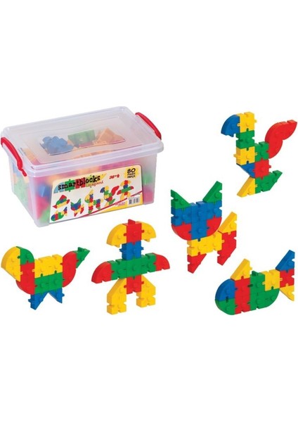 Smart Bloklar Küçük Boy 80 Parça