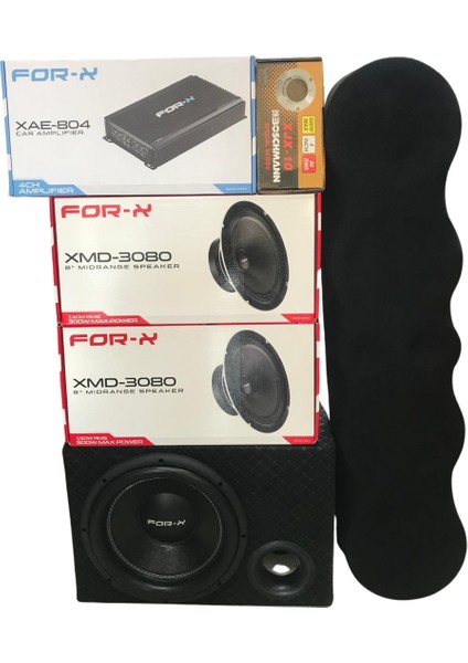 Set - Amfi + Midrange + Tweeter + Bass + Pandizot