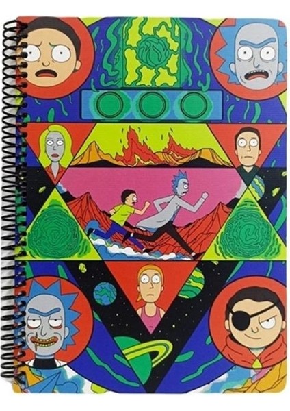 Mabbels Spiralli Defter Rick And Morty Kırmızı 80 Yp 17X24 DFT-388517