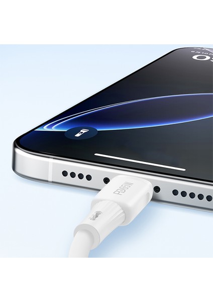 RS52CC Type-C To Type-C Pd Hızlı Şarj Özellikli Data ve Şarj Kablosu 65W 1m Beyaz