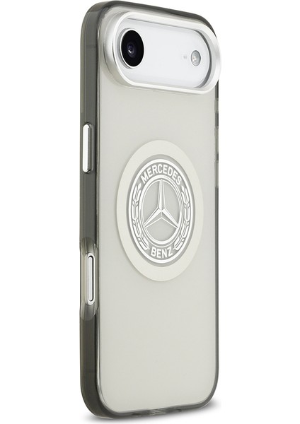 iPhone 17 Air Kılıf Mercedes Benz Lisanslı M-Safeli Çift Katmanlı Pc Nostaljik Yıldız Kapak Gri modelleri