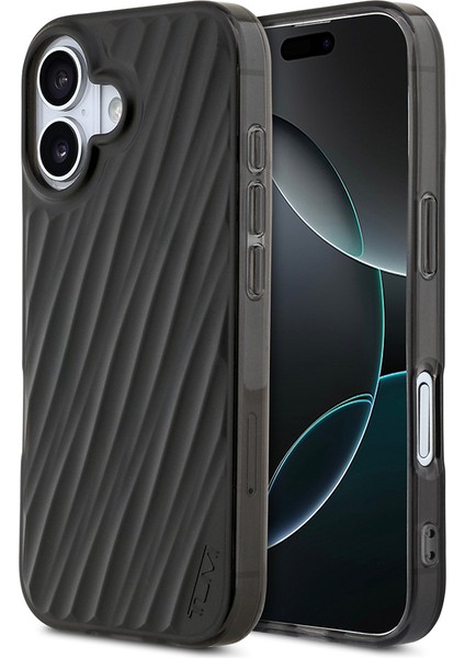 iPhone 17 Uyumlu Kılıf Tumı Orjinal Lisanslı M-Safe Şarj Özellikli Transparan Kapak Siyah