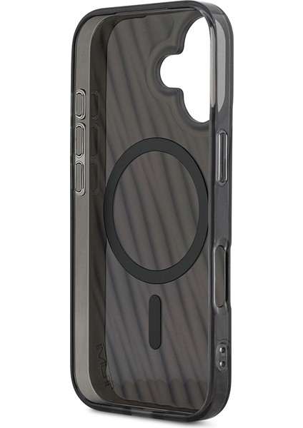 iPhone 17 Uyumlu Kılıf Tumı Orjinal Lisanslı M-Safe Şarj Özellikli Transparan Kapak Siyah