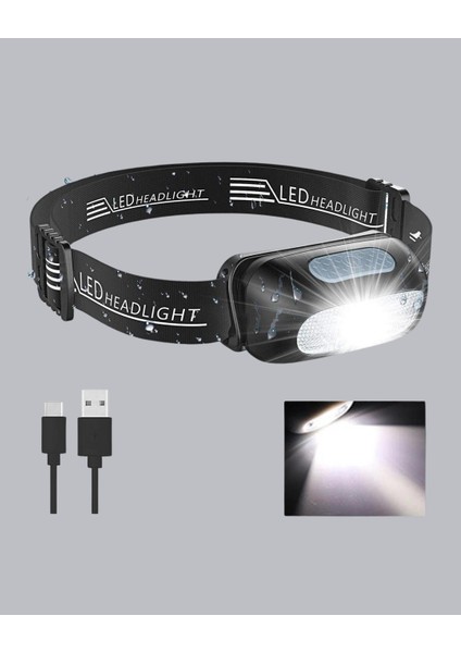 Buğz Gece Balıkçılığı Için Ultra Parlak Şarjlı Kafa Lambası | 4 Işık Modu + USB Şarj fırsatları