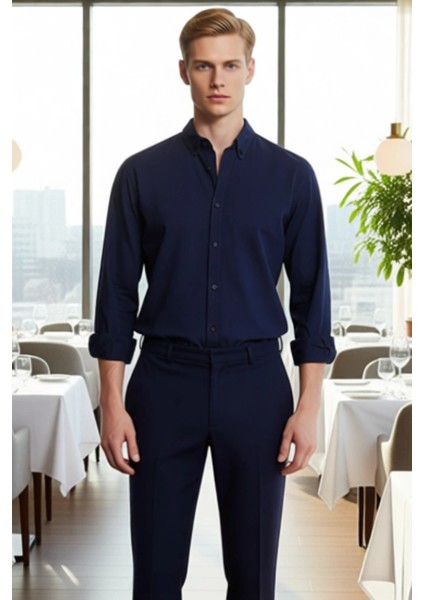 Unisex Regular Fit Pamuklu Keten Görünümlü Uzun Kollu Gömlek Gündelik Şıklık Sunar Estetik fiyatları