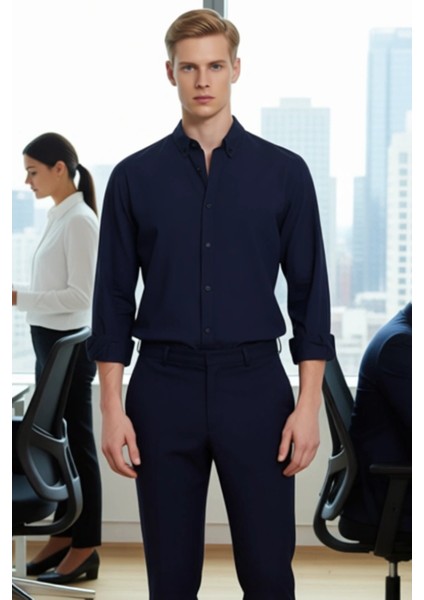 Unisex Regular Fit Pamuklu Keten Görünümlü Uzun Kollu Gömlek Gündelik Şıklık Sunar Estetik modelleri