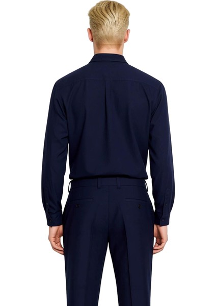 Unisex Regular Fit Pamuklu Keten Görünümlü Uzun Kollu Gömlek Gündelik Şıklık Sunar Estetik indirimleri