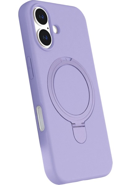 Nrzsnt Newface Apple Iphone 17 Regal Magsafe Standlı Kapak - Lila modelleri