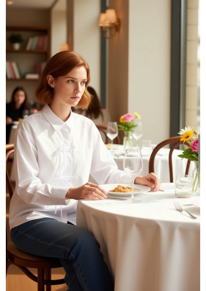 Kadın Relaxed Kesim Uzun Kollu Önden Bağlama Detaylı Düz Dokuma Gömlek Şık ve Konforlu Spor modelleri