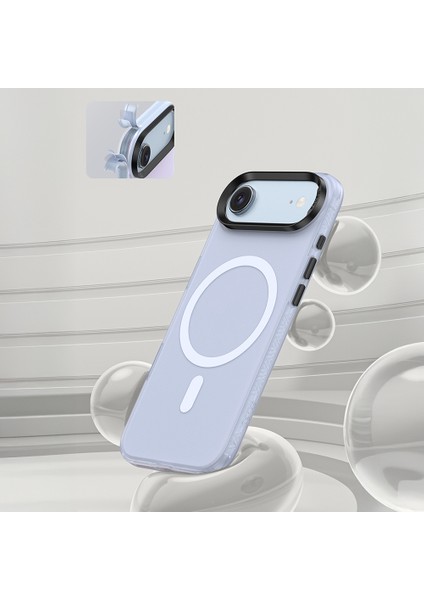 iPhone 17 Air Uyumlu Kılıf M-Safe Şarj Özellikli Benks Lucid Armor Magnetik Kapak Açık Mavi indirimleri