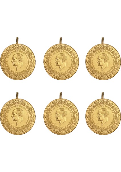 6 Adet Eski Tarihli Çeyrek