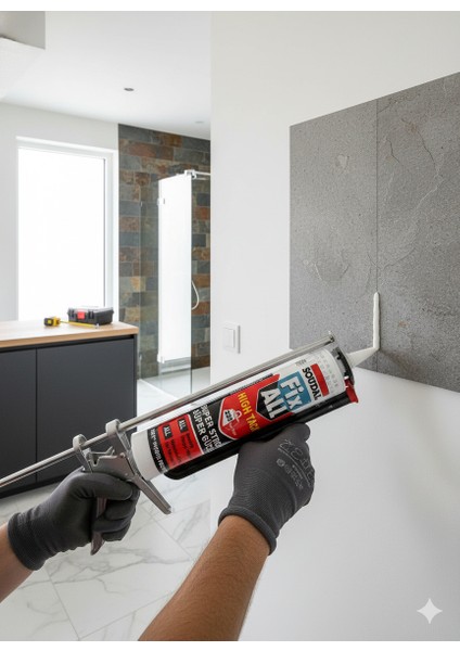 Fix All High Tack Hibrit Polimer Silikon Beyaz 290 ml