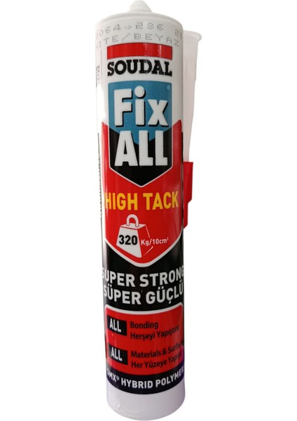 Fix All High Tack Hibrit Polimer Silikon Beyaz 290 ml fiyatları