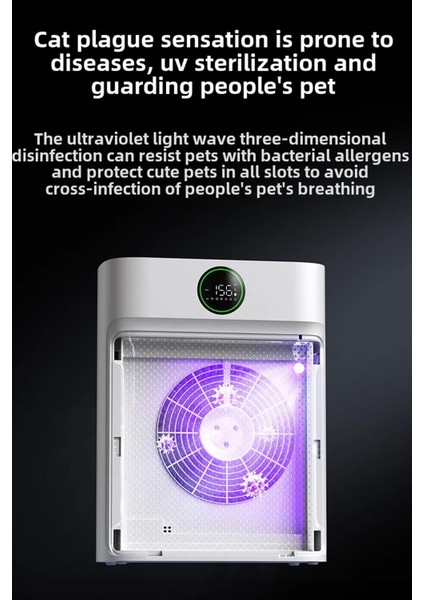 Akıllı Hava Temizleme Cihazı Hepa Karbon Hava Filtresi Duman-Hayvan-Polen-Toz Kötü Koku Giderici